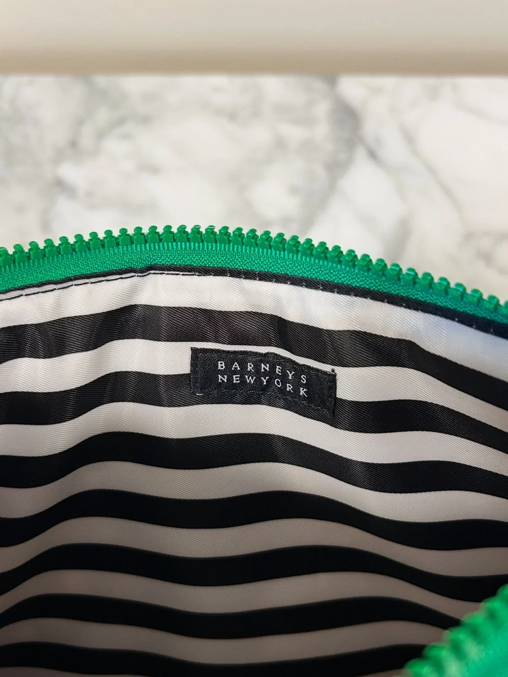Barneys New York Cork Paint Splash Makeup Bag